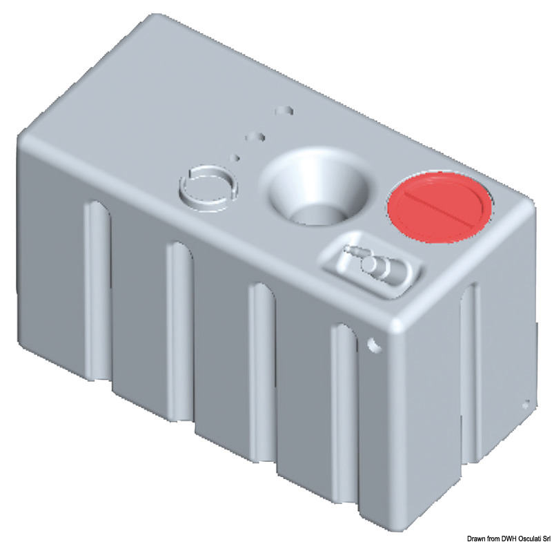 Horizontal rigid modular tank drinkable water 247l