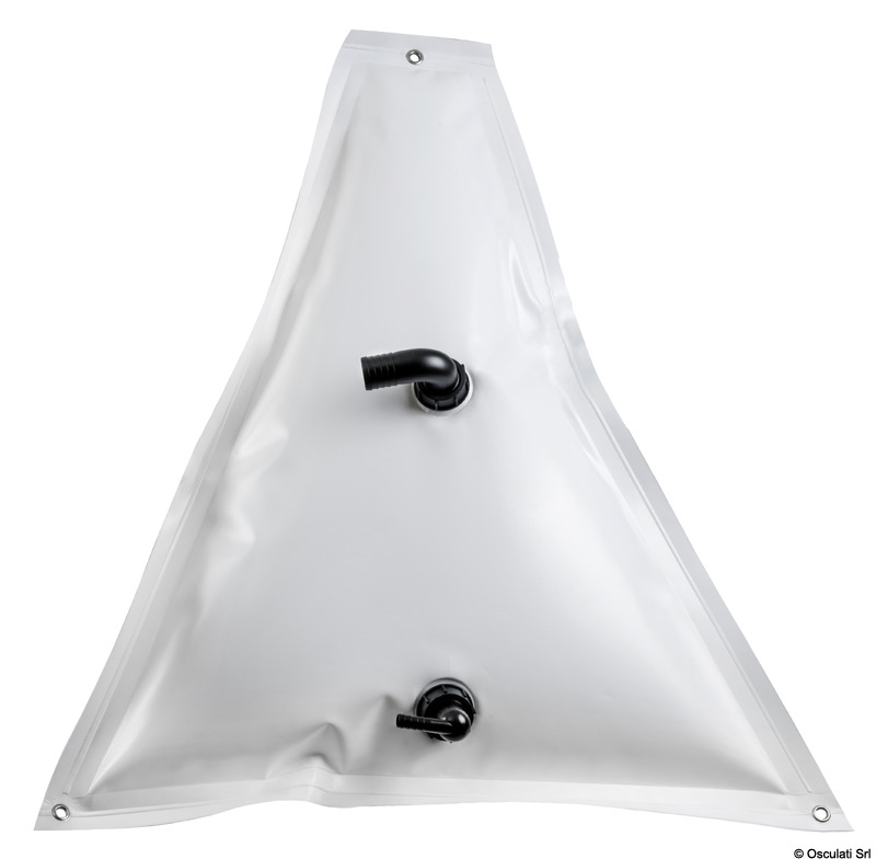 Liquid flexible water tank 55 l triangular