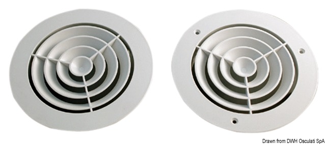 Concentrical air grid w/spring clip