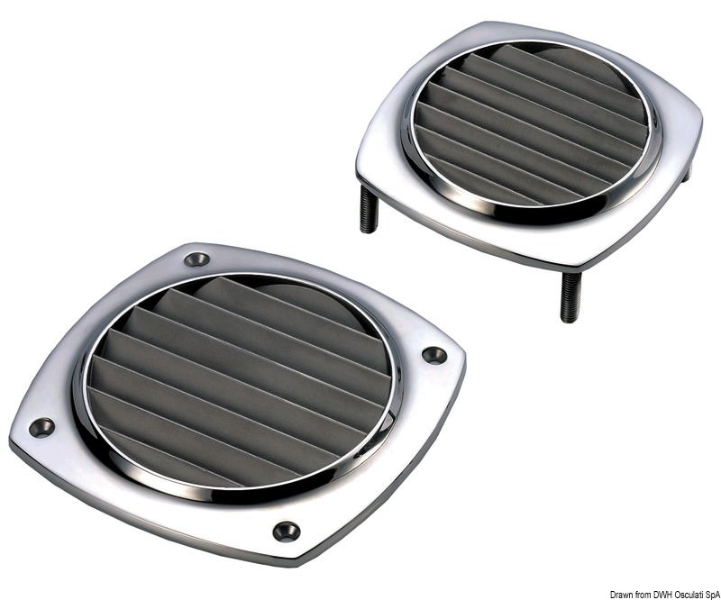 Air vent AISI316 129x129 mm screws mounting