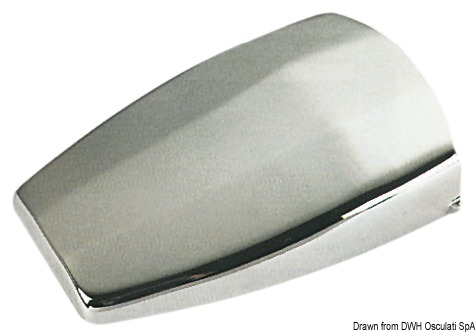 Shell vent chromed brass 175x115x40 mm