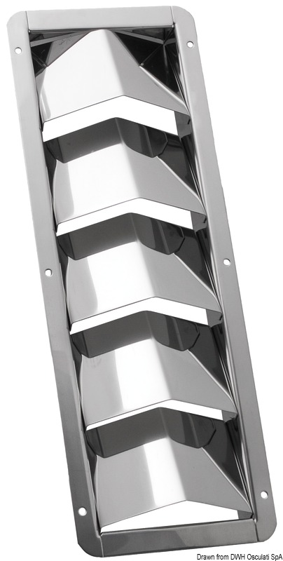 Louvre vent f. engine bays 326x114 mm