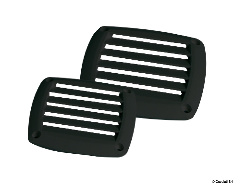 ABS air grid 125 x 125 mm black