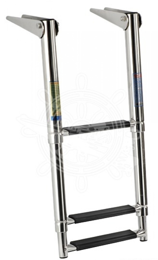Ladder (3 steps, Telescopic) AISI316 W300mm x L889mm