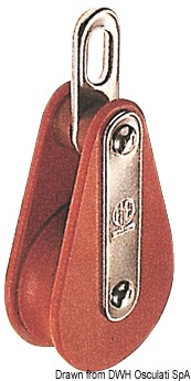 Tufnol HYE block 1 pulley 12x43mm EO