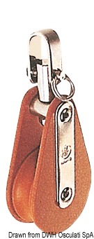 Tufnol HYE block 1 pulley 14x50mm EW