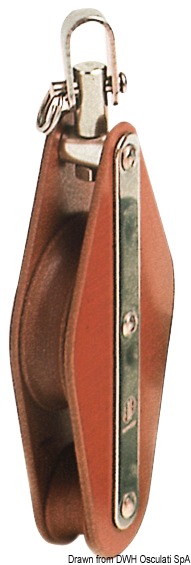 Tufnol HYE block 2 pulleys 12x43mm ZBW