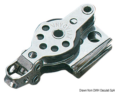 Mini-block 2pulleys w/cam and becket 6x25