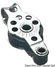 SS mini-block single w/becket 17x5