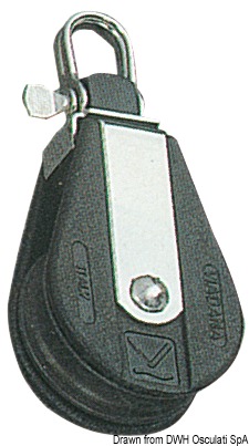 Plastinox block 1pulley 6x55