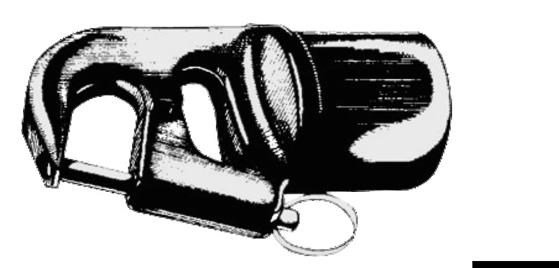 Spinnaker pole end 40 x 2 mm