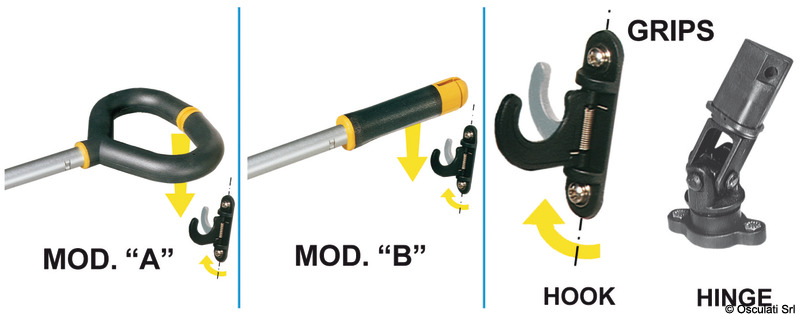 FRIEND tiller extension handle A 642/935 mm