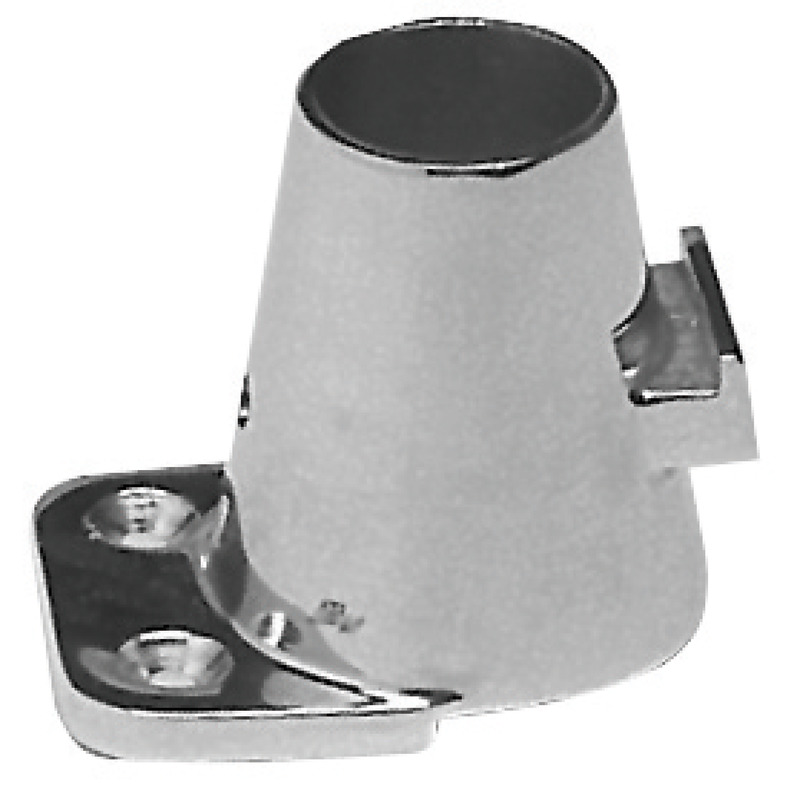 Stanchion base straight 90° 55x73mm 65mm