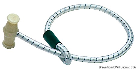 Sail tie w/nylon toggle 750x6 mm