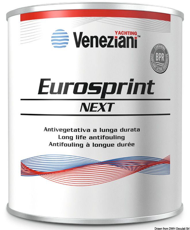 Eurosprint antifouling black 2.5 l