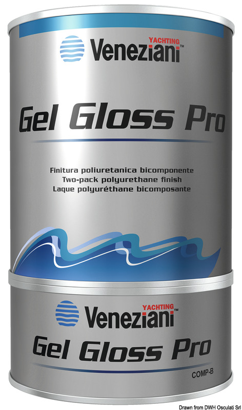 Gel-Gloss two-component varnish atlantic blue