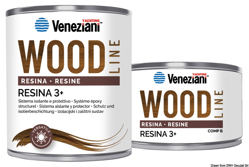 VENEZIANI Wood Line Resin 3+ clear 0.75 l