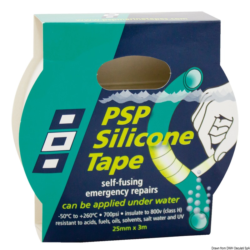 Self-vulcanising silicon tape white 25mm x 3 m