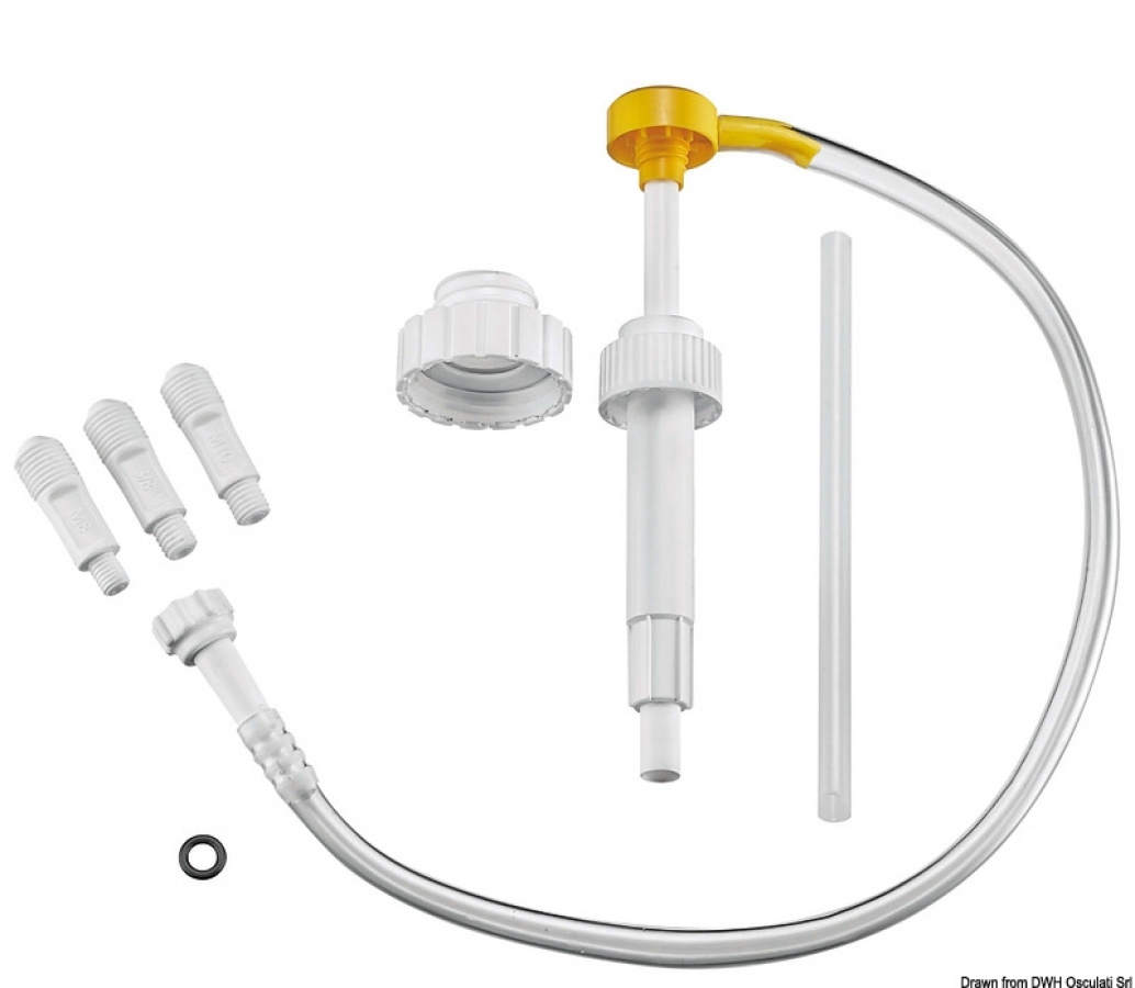 Lower unit gear oil pump - universal with 3 adapters