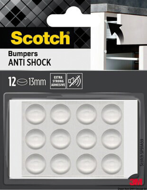 3M Scotch® Anti Shock Bumpers 19 mm - pack 8 pcs