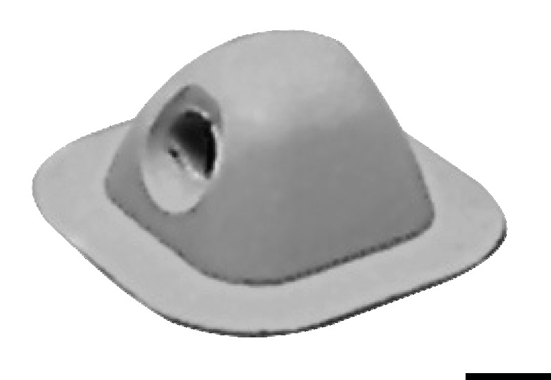 Fairlead 96x96 mm grey RAL 7035