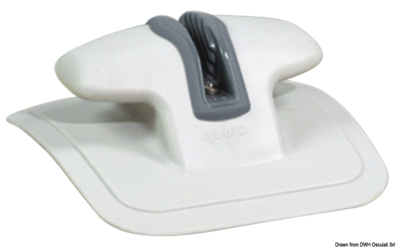 Fast Rubber bow cleat w/clam cleat RAL7035