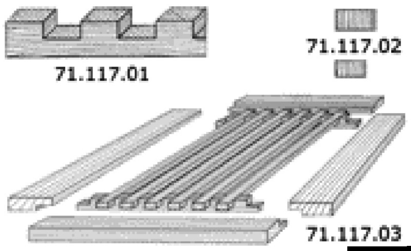 Teak staircase profile T032