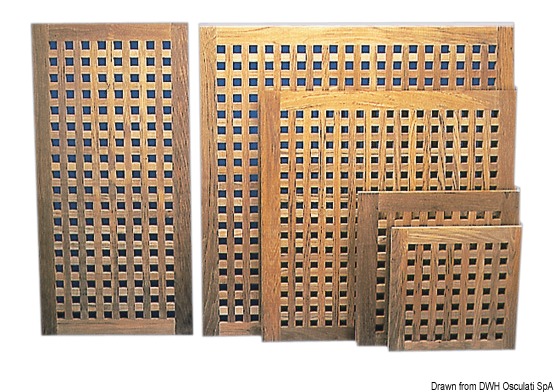 Teak grating 800x800 mm