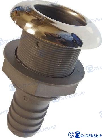 Drain vith valve (input -  Ø 38 mm) ABS with SS