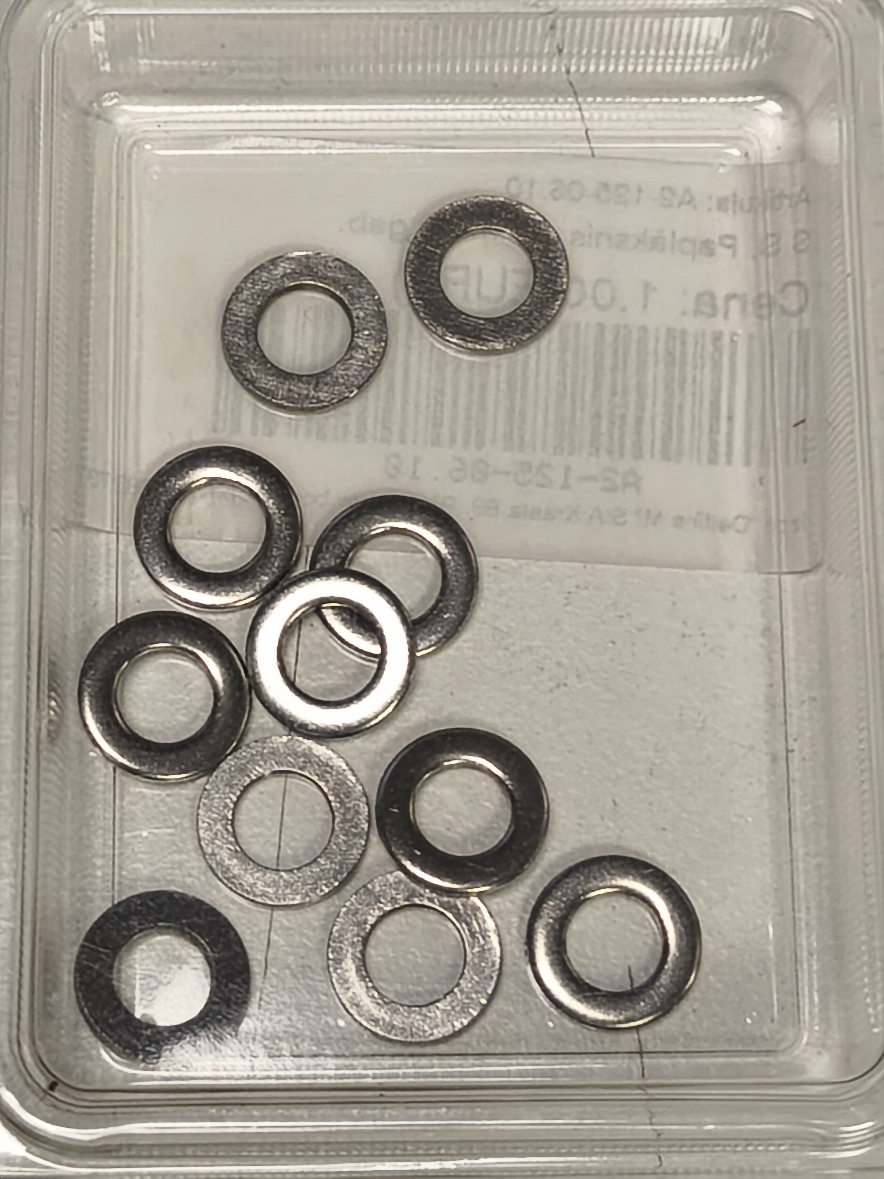 S.S. Washer, Ø 6 mm, 10 pcs.