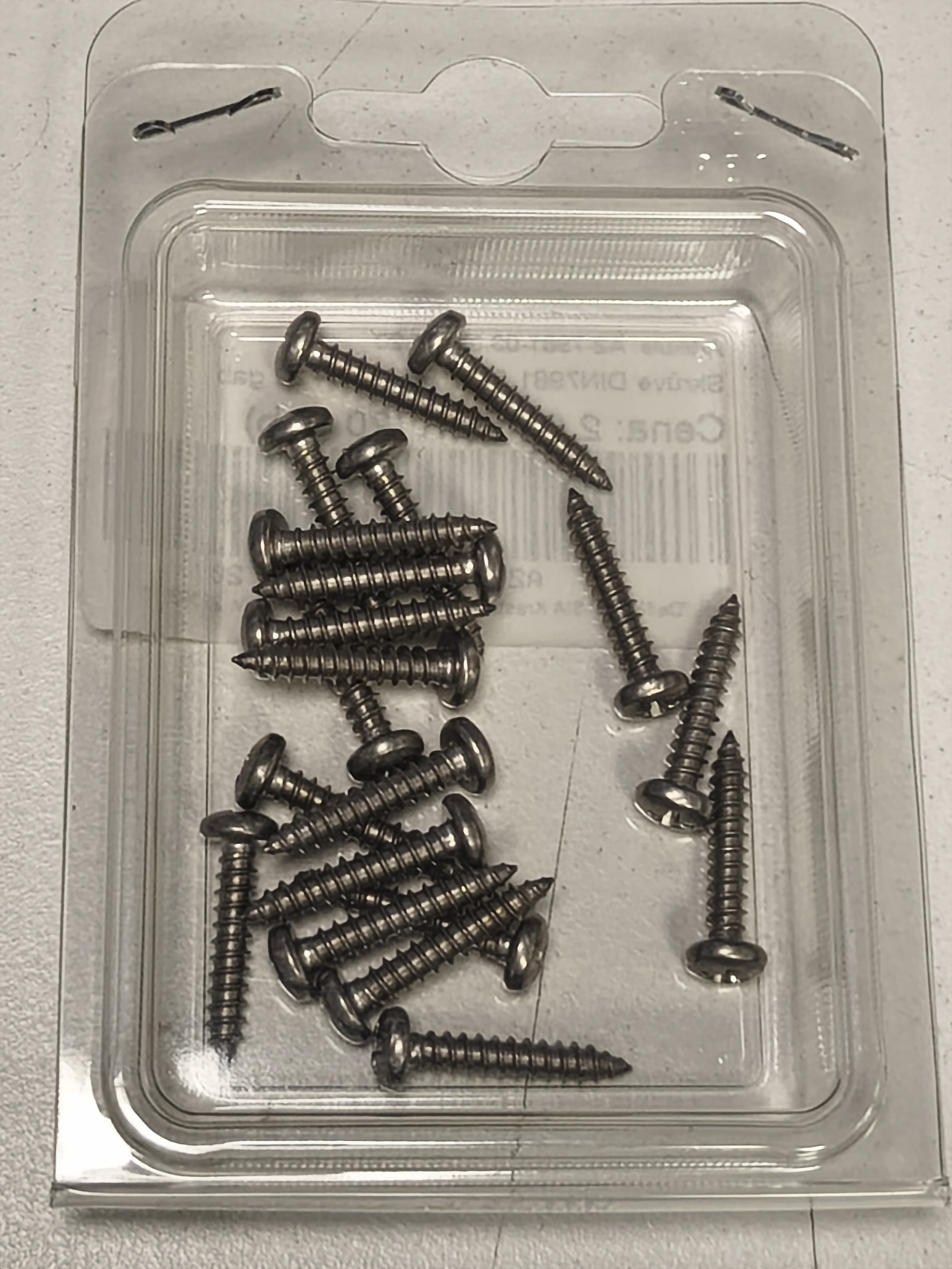 DIN 7981 3.5x19 AISI 304 Screw - 20 pcs.