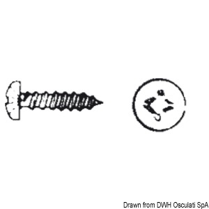 DIN 7981 Screw, 4.8 x 16 mm, AISI 304, 10 pcs.