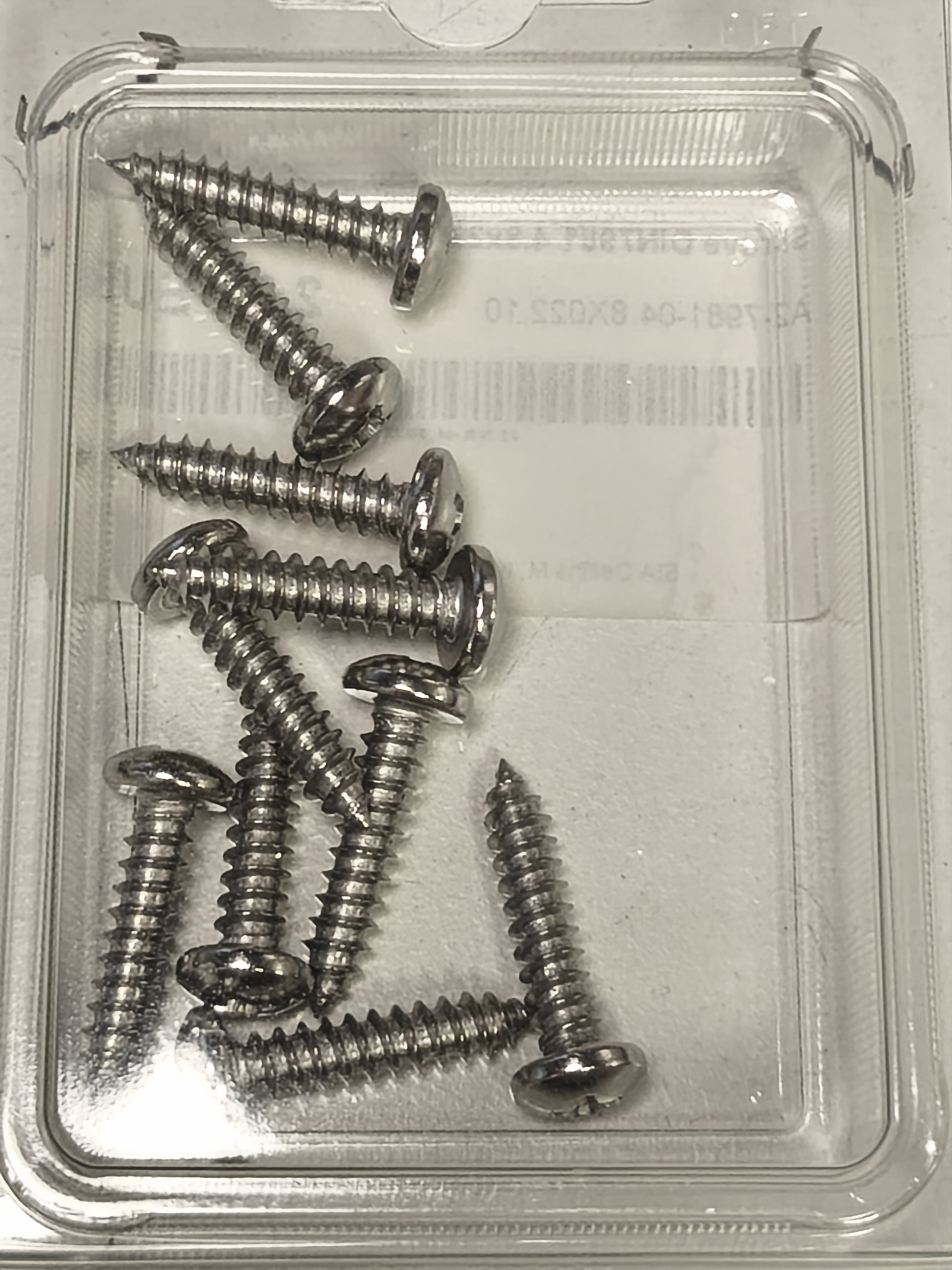 DIN 7981 Screw, 4.8 x 22 mm, AISI 304, 10 pcs.