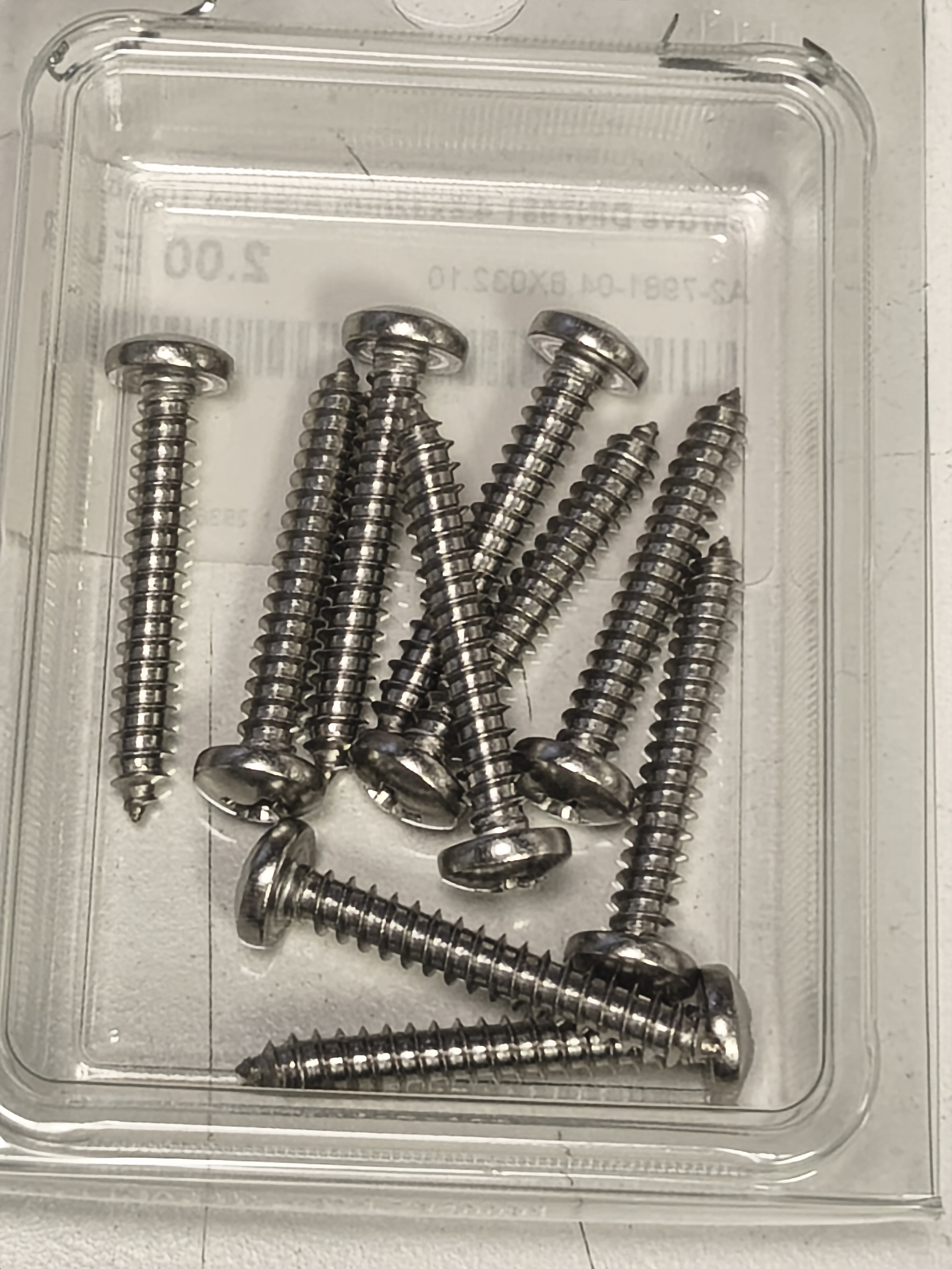 DIN 7981 Screw, 4.8 x 32 mm, AISI 304, 10 pcs.