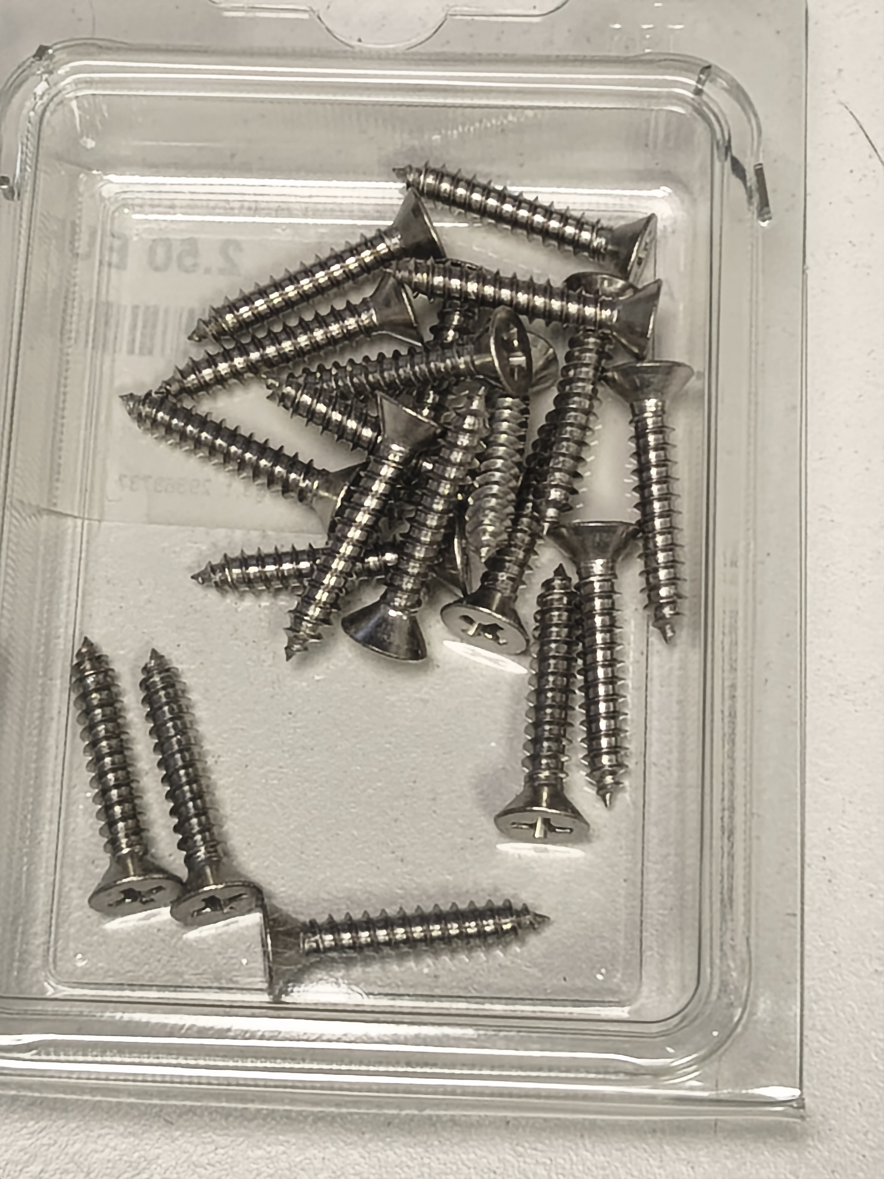 DIN 7982 Screw, 3.9 x 22 mm, AISI 304, 20 pcs.