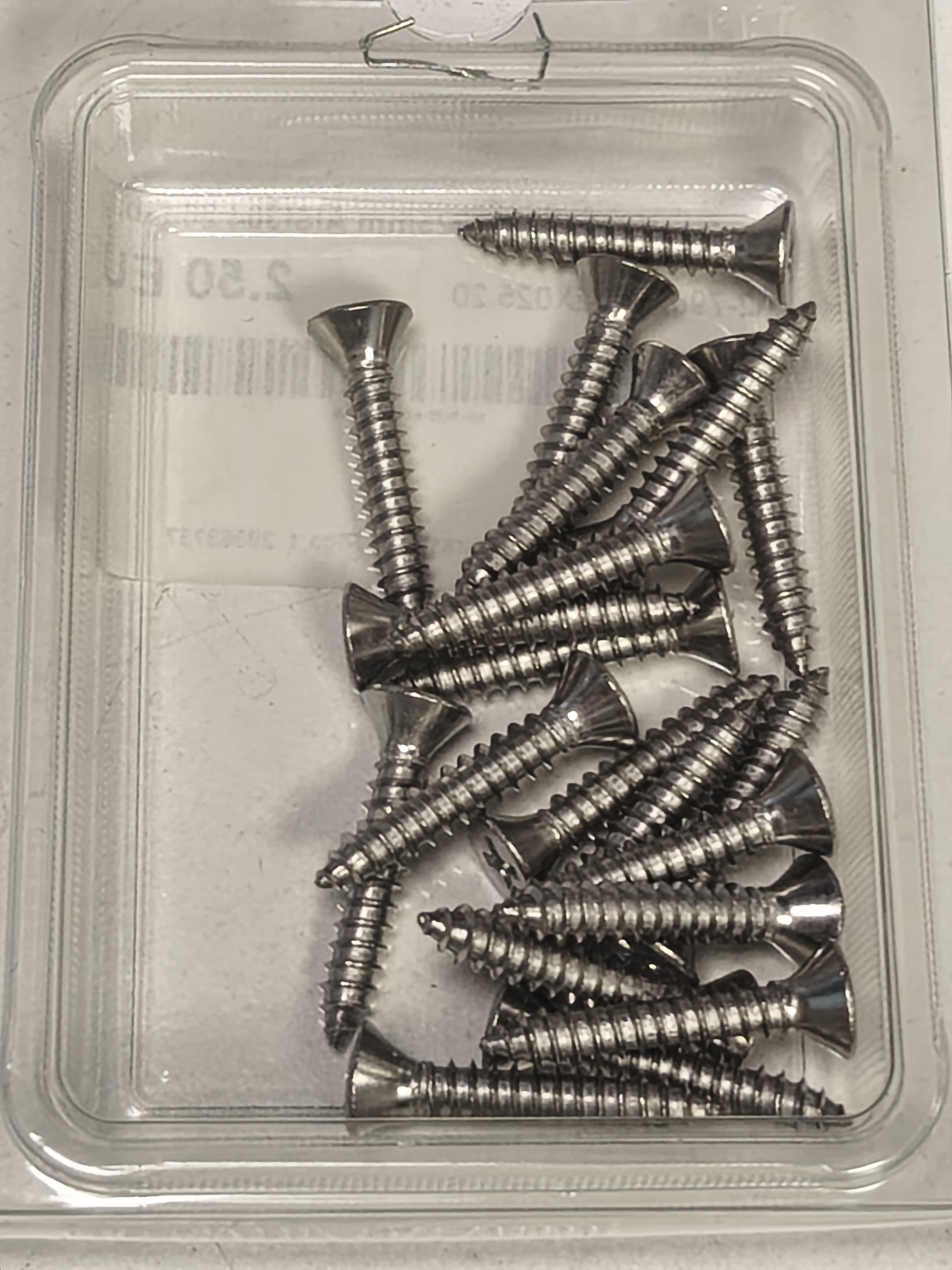 DIN 7982 Screw, 4.2 x 25 mm, AISI 304, 20 pcs.