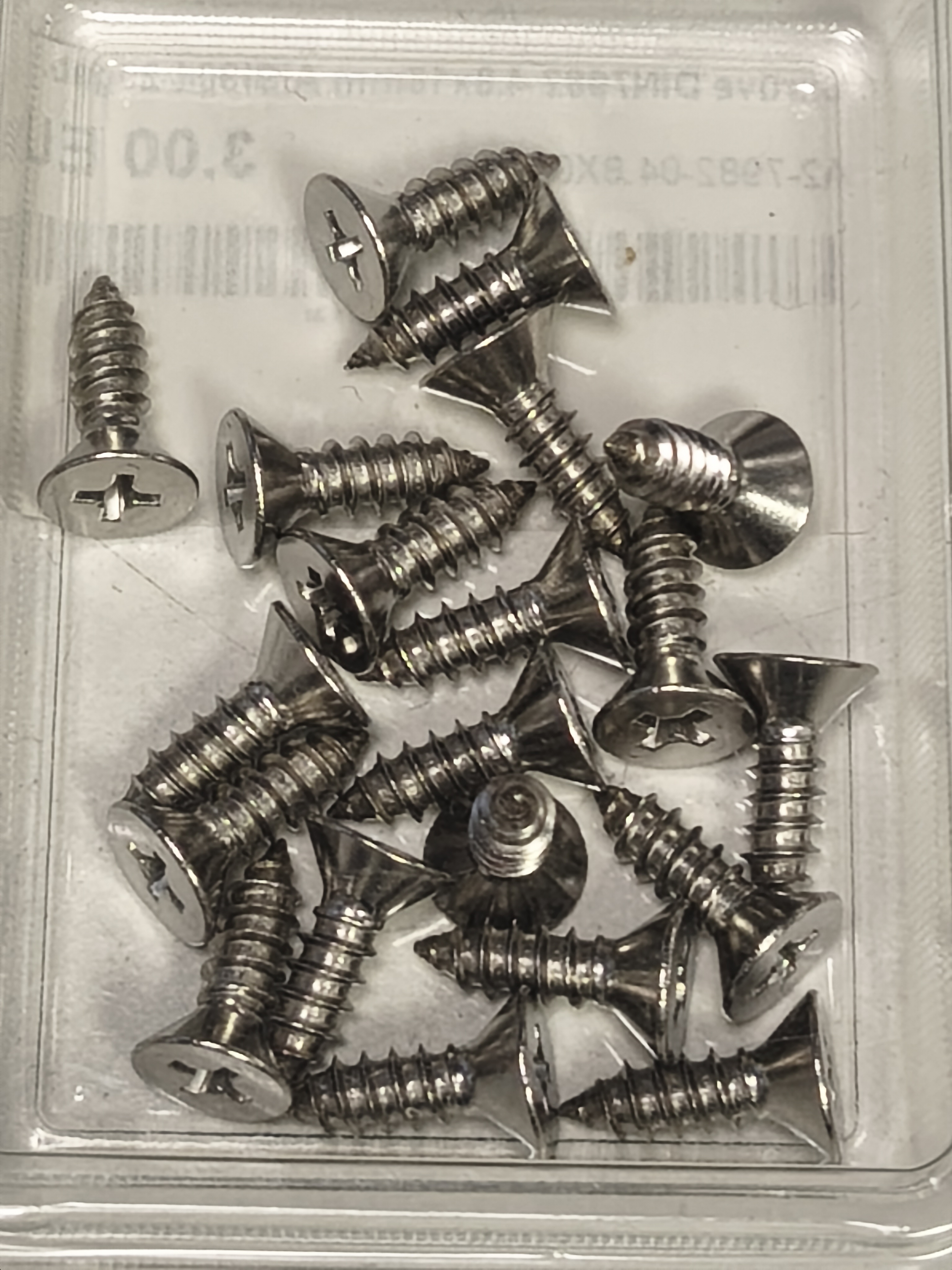 DIN 7982 Screw, 4.8 x 16 mm, AISI 304, 20 pcs.