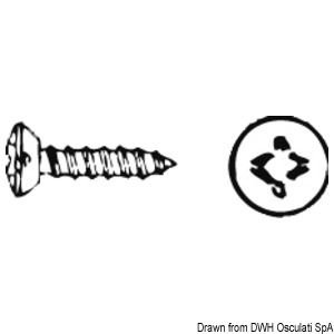 DIN 7983 Screw, 2.9 x 19 mm, AISI 304, 20 pcs.