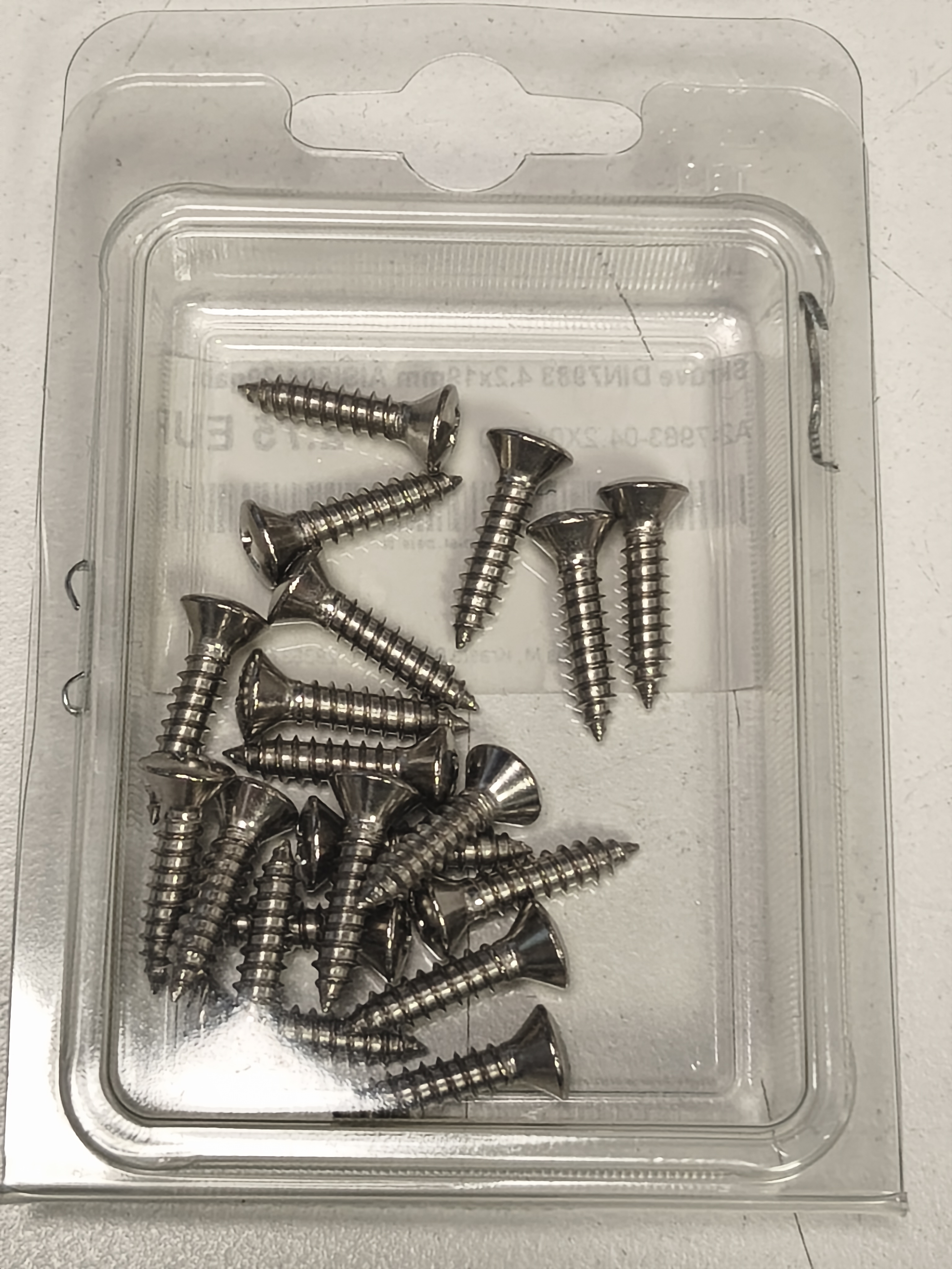 Screw DIN7983 4.2x19mm AISI304, 20 pcs.
