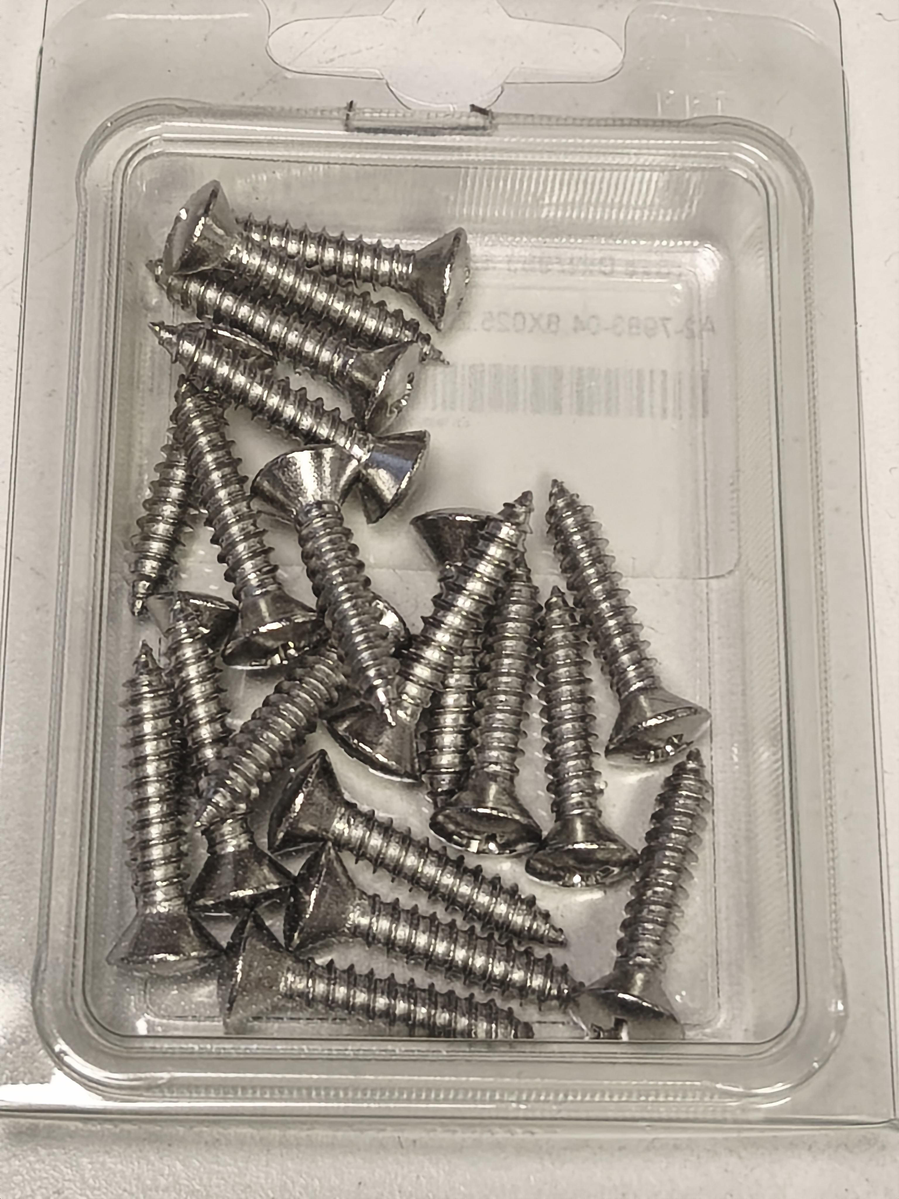 DIN 7983 Screw, 4.8 x 25 mm, AISI 304, 20 pcs.