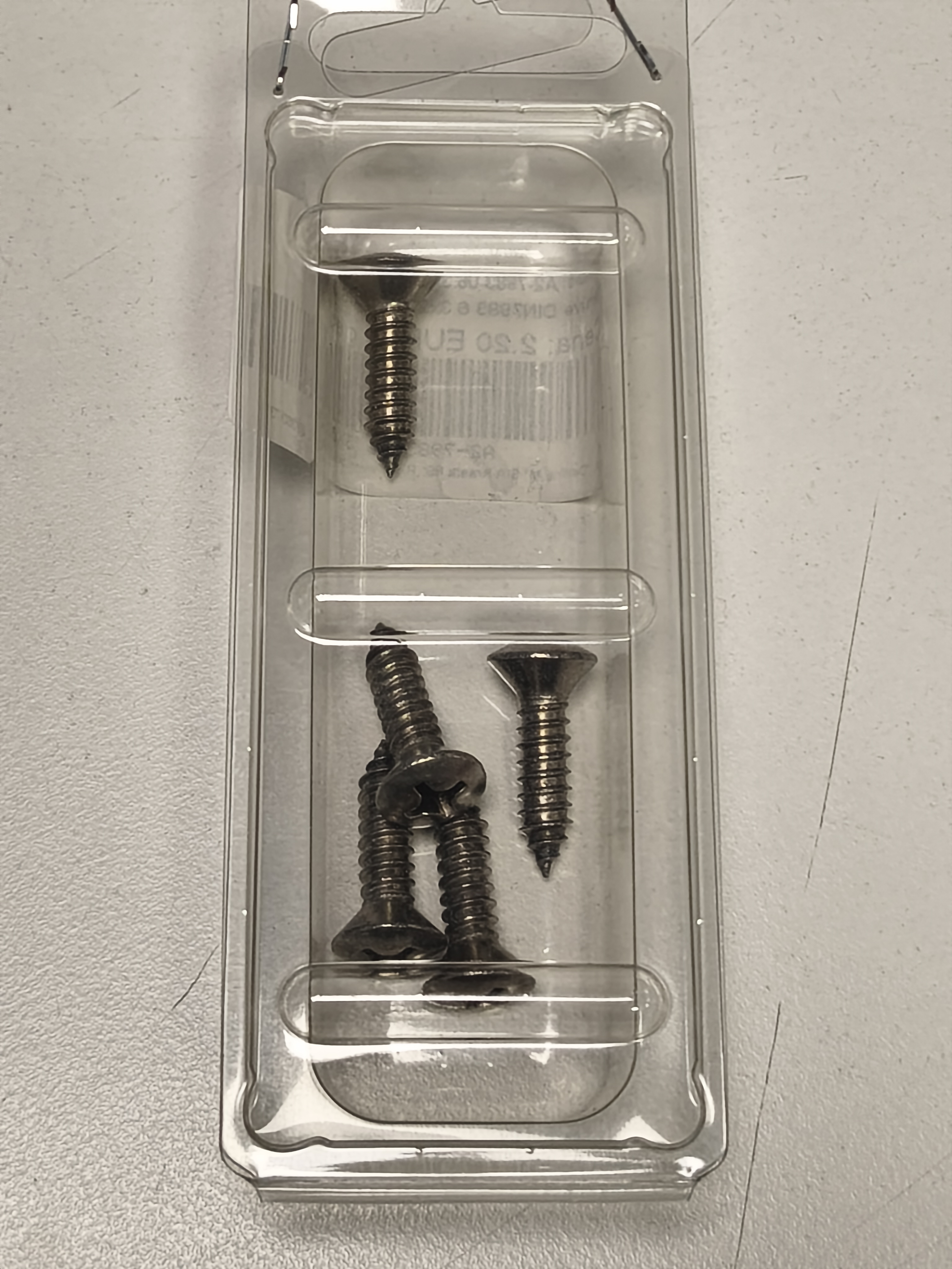 DIN 7983 Screw, 6.3 x 25 mm, AISI 304, 5 pcs.