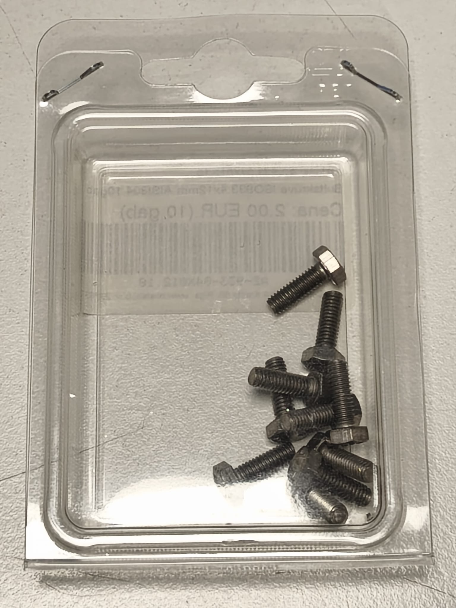 Screw ISO933 4x12mm AISI304, 10 pcs.