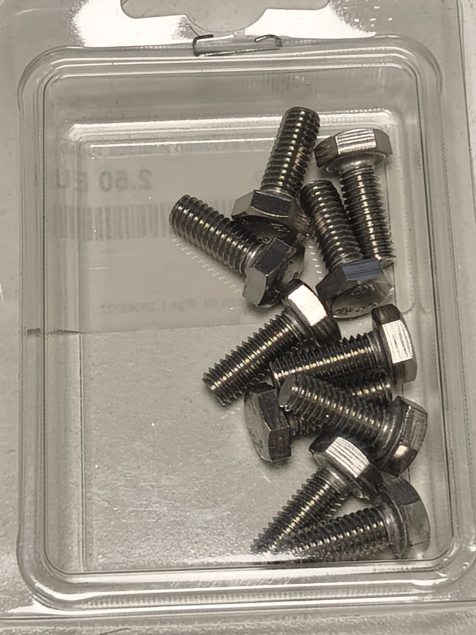 Screw ISO933 6x16mm AISI304, 10 pcs.
