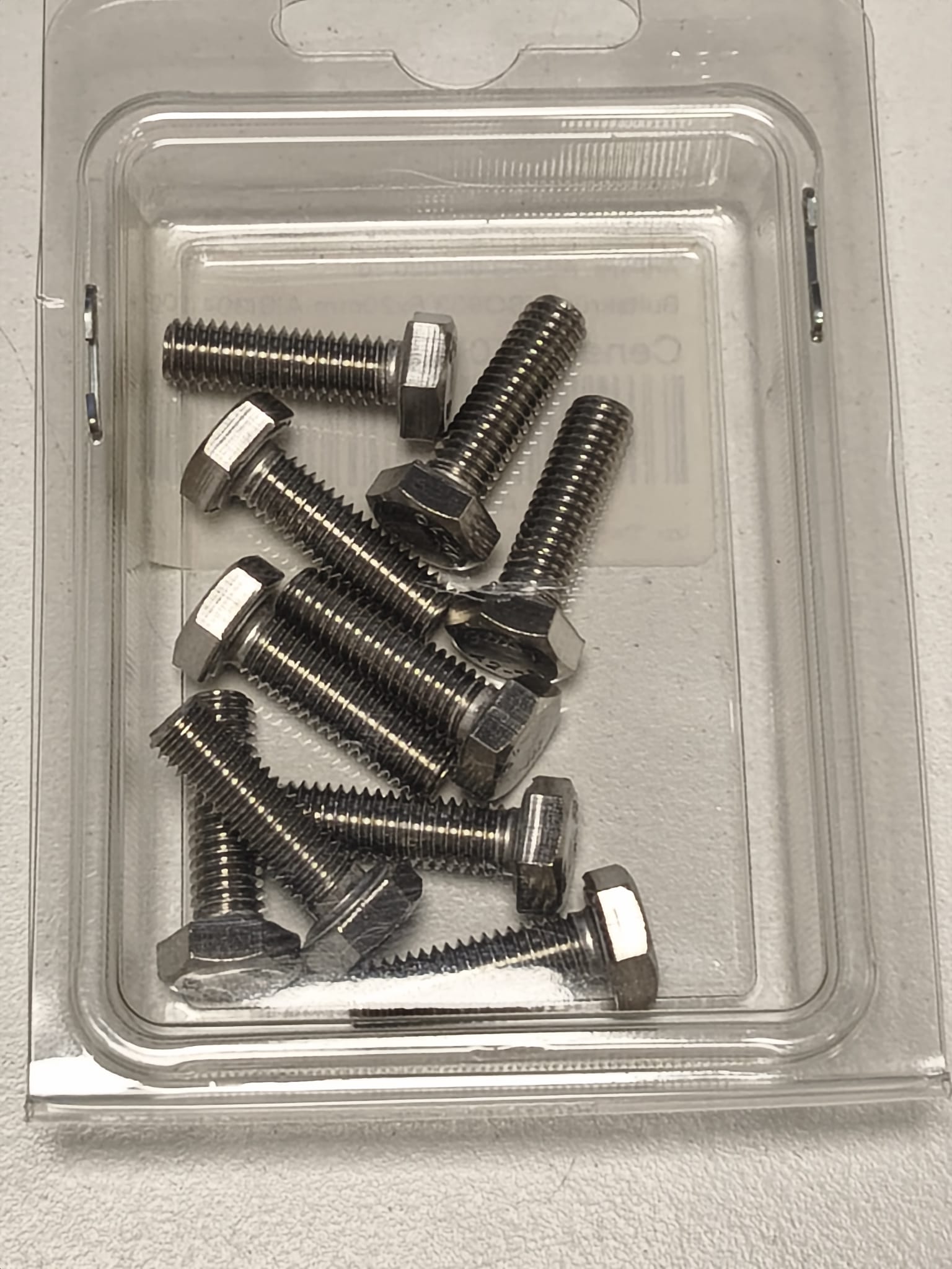 Screw ISO933 6x20mm AISI304, 10 pcs.