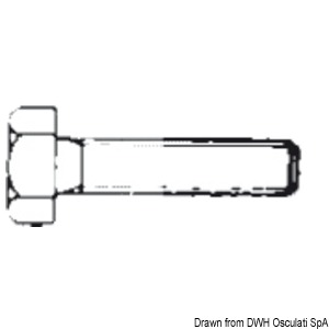 Screw ISO933 6x20mm AISI304, 10 pcs.