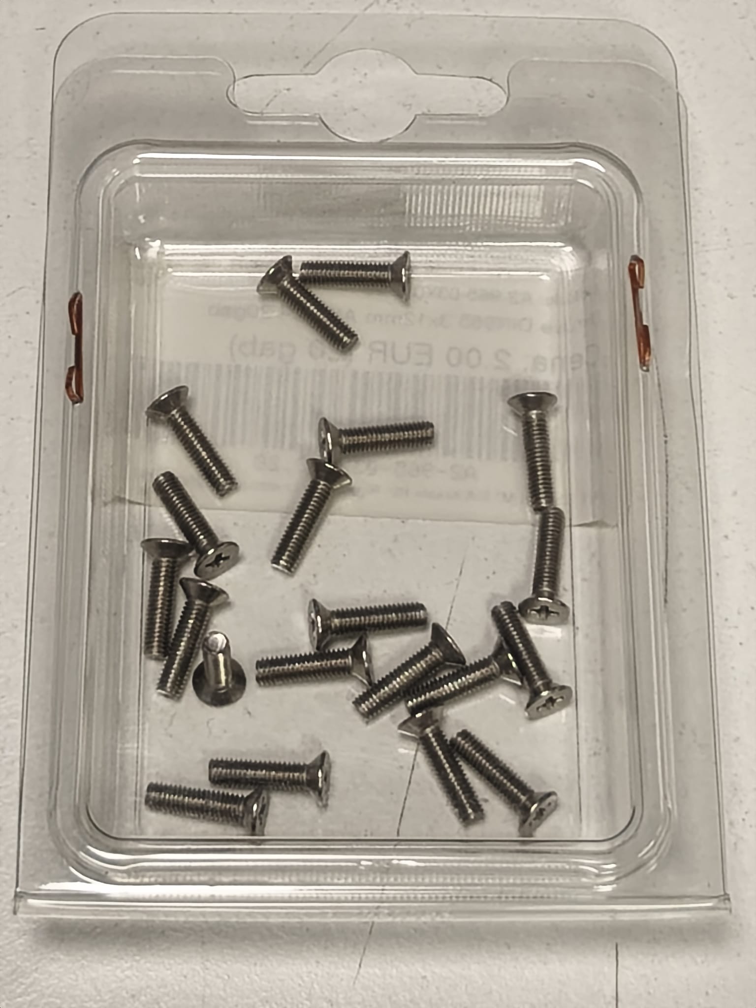 DIN 965 Screw, 3x12 mm, AISI 304, 20 pcs.