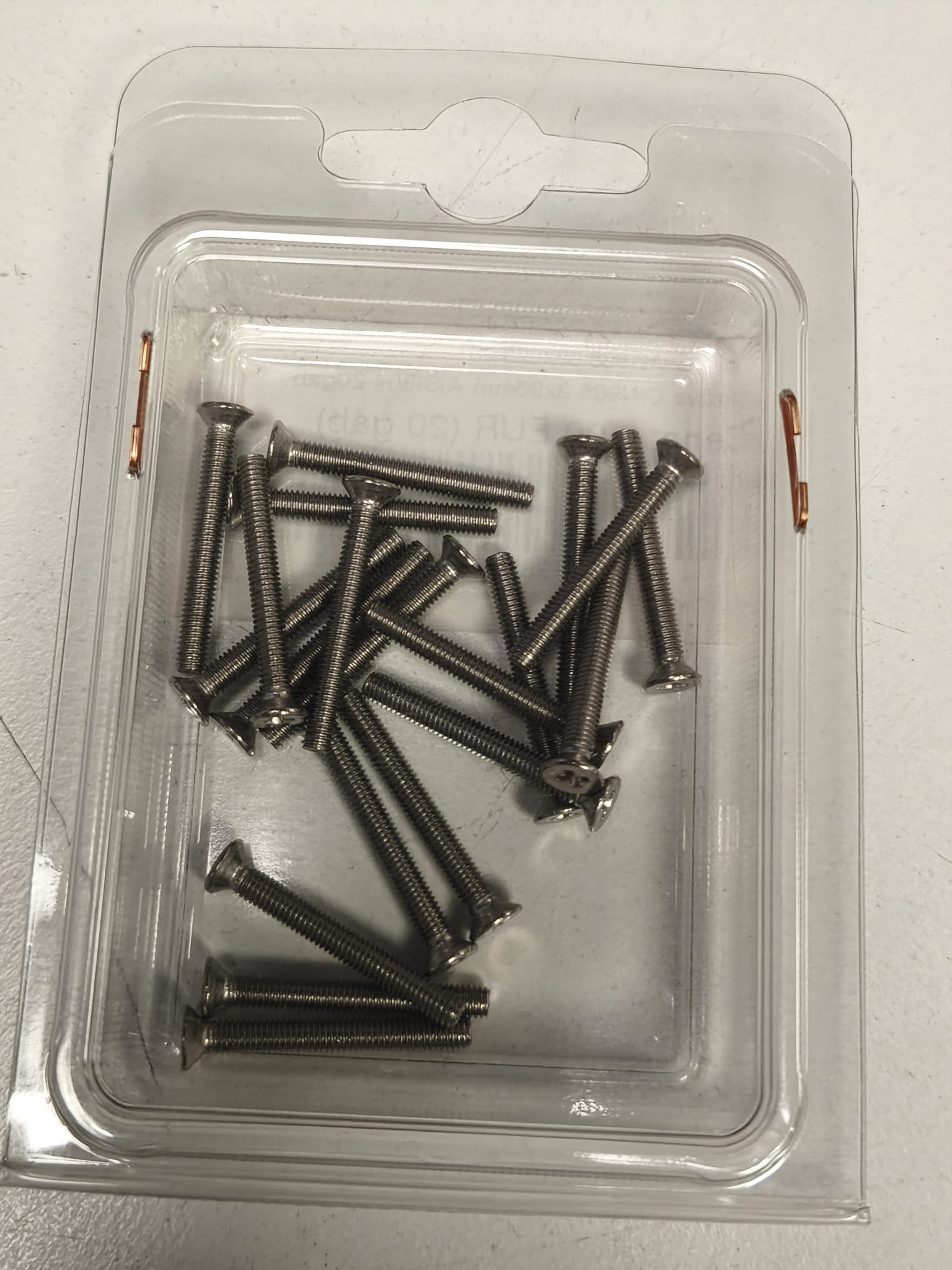 DIN 965 Screw, 3x25 mm, AISI 304, 20 pcs.