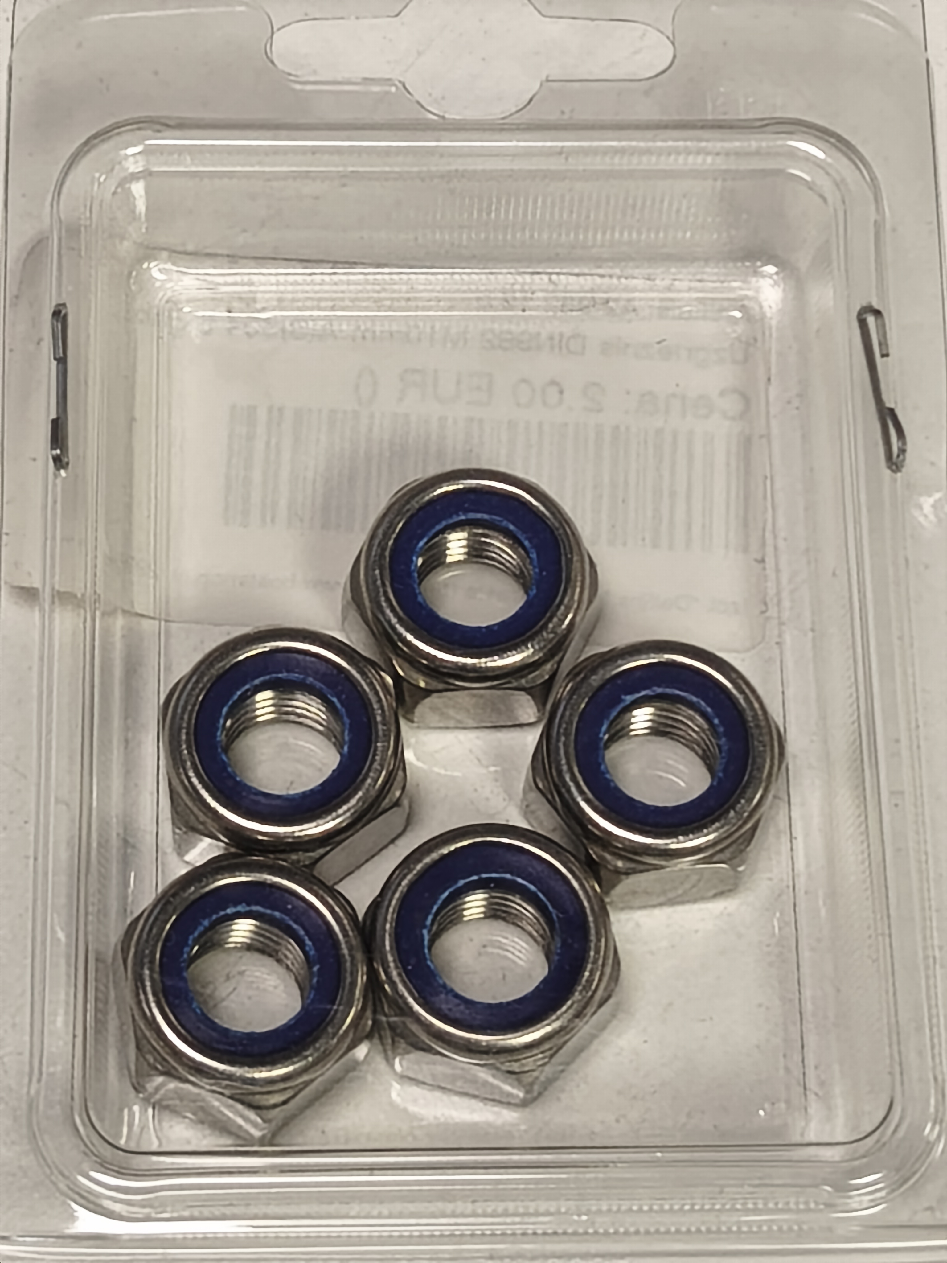 DIN 982 M10 mm AISI 304 Nut - 5 pcs.
