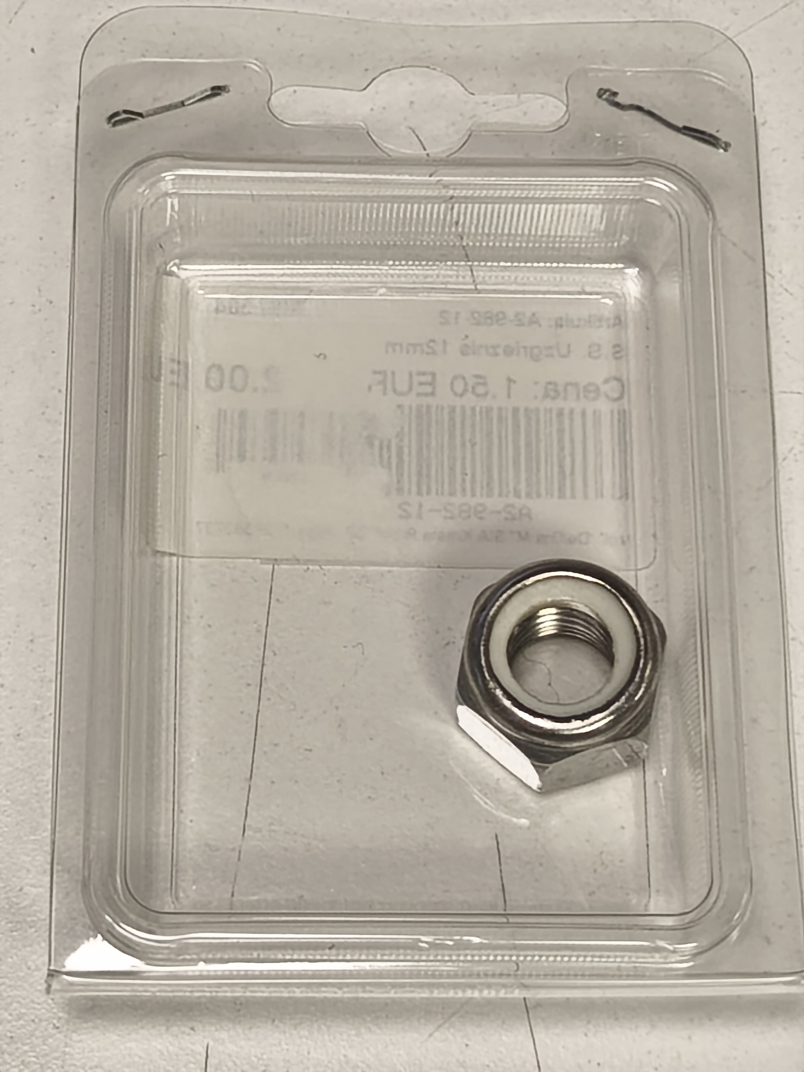 Nut DIN 982, M12 mm, AISI 304, 1 pc.