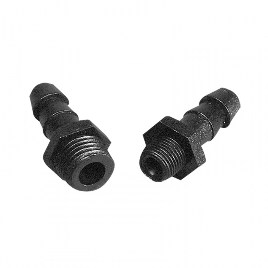 Adapter 1/4 to D8mm hose black nylon